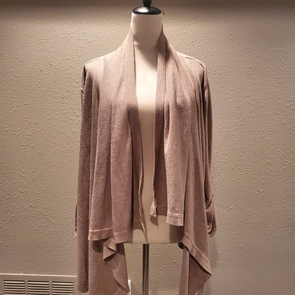 Calvin Klein cascading open-front cardigan - size L - Picture 1 of 7